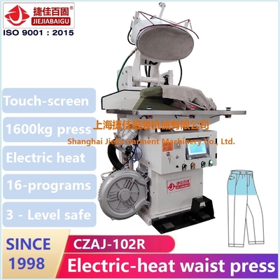 شلوار گاه به گاه شلوار بخار دستگاه پرس Screen Plc لباس ماشین اتو