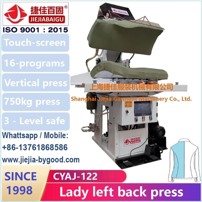Steam Heat Dress Shirt Press Machine Color Touch Screen Plc