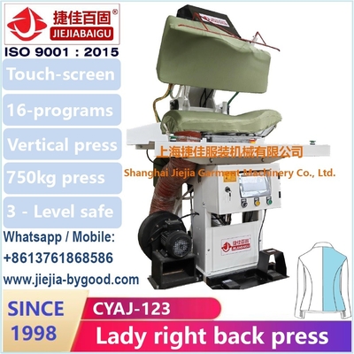 Steam Heat Dress Shirt Press Machine Color Touch Screen Plc