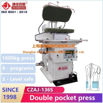 18kg/H PLC کنترل دستگاه پرس شلوار بخار ساخته شده در واحد خلاء