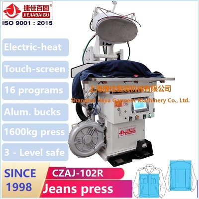 دستگاه پرس بخار ژاکت جین تاچ صفحه نمایش Plc تجهیزات اتو